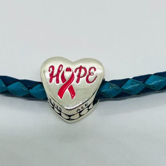 ✨✨Pandora Cancer Awareness Hope Pink Ribbon Heart Charm - Picture 5 of 5